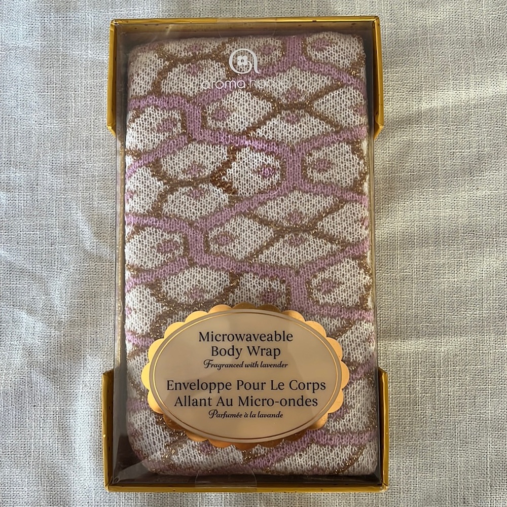 Absolute luxury. Microwaveable Body Wrap/ lavender scent. Great self care item.